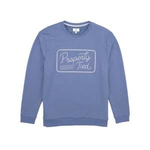 NEW PROPERLY TIED men's stride crew in space blue